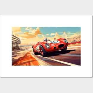 Vintage Racing Car Posters and Art